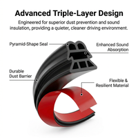 Rubber Seal Strip for Car, Car Door Seal Automotive, Heavy Duty Car Door Seal St #variant:3 Meters (+1 Adhesion Promoter)