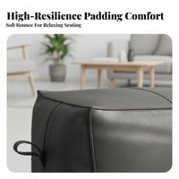 Round Pouf Nordic Design Cushioned Round Pouf Light Luxury Aesthetic for Parents