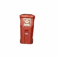 1/64 Scale Trash Can Weathered Finish Streetscape Trash Bin Model Tiny Wheeled Garbage Can Resin Material for Hobbyists, Dioramas, Street Scenes