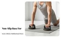 2 Pieces 360 Rotation Press-up Stands Ergonomic Grip Rotating Press-up Handles Strength Training Equipment for Fitness Fans