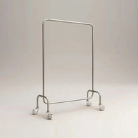 Garment Rack with Wheels Floor-Standing Rolling Garment Rack Heavy-Duty for Merchandisers, Home Organization