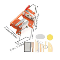 Hand Crank Slab Roller Uniform Slabs Ceramic Slab Machine Construction Clay Press Machine for Artists, Beginners, Workshop