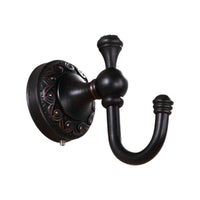Matte black brass wall hardware