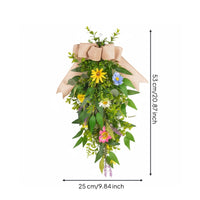 Teardrop Floral Wall Hanging Long Lasting Entryway Flower Decoration for Party