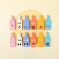 12 Pieces Wooden Memory Matching Game Educational Memory Matching Game Guessing Toy with Blocks Early Learning Cartoon-Style