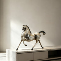 New Chinese Style Vintage Horse Figurine for Living Room, Study, Desktop, TV Cabinet, Office, Housewarming Decoration