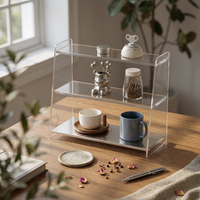 Mug Display Rack Modern Countertop Shelf Sturdy for Coffee Lovers
