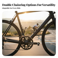 Cycling Bike Crankset Lightweight Hollow Aluminum Crankset Bike Comp Single Nt High Rigidity Frosted Finish