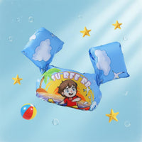 Non-Inflatable Kids Swim Vest with Arm Wings Cartoon Print Children's Puddle Floater Toddler Floaties Vest for Toddlers, Beginners, Beach, Water Park