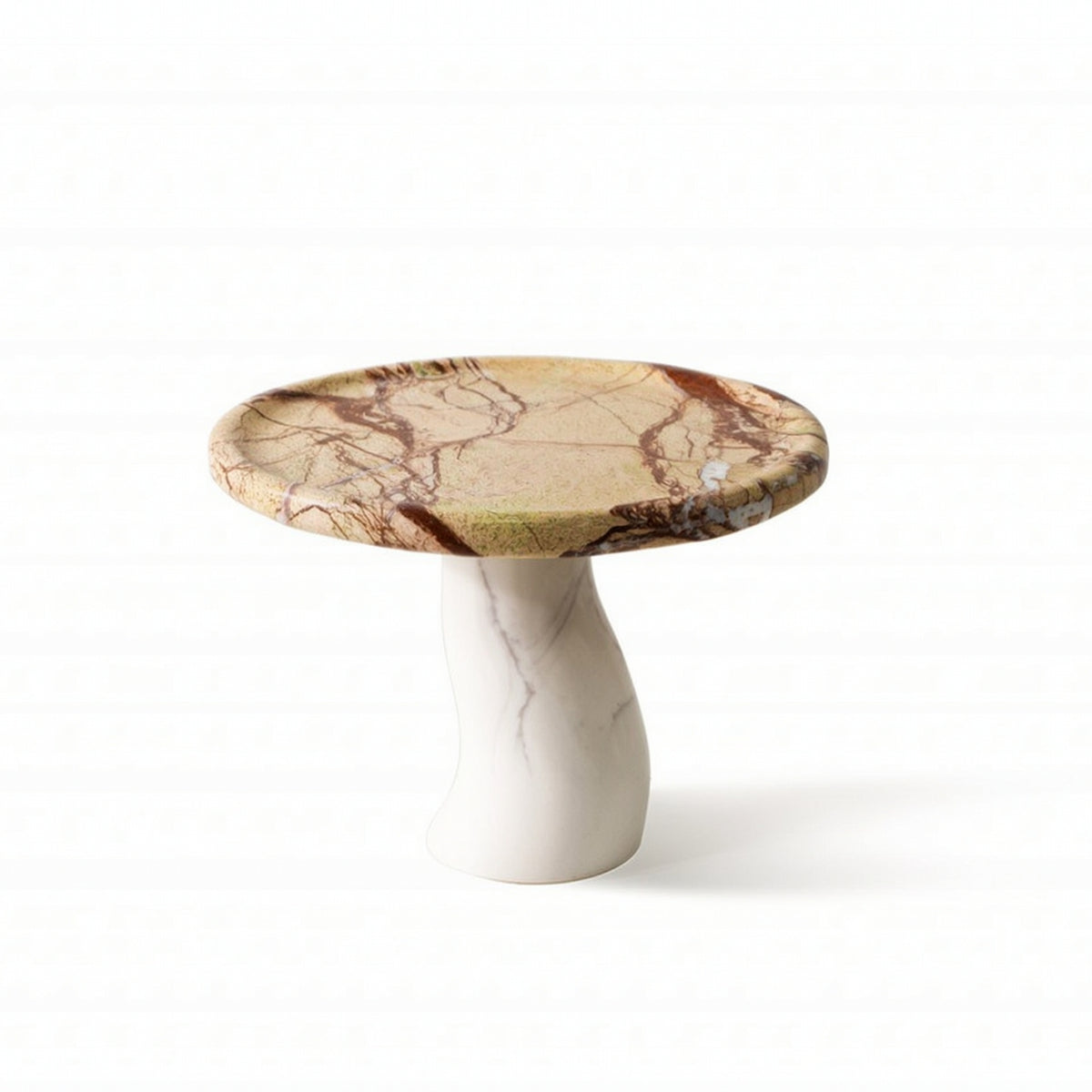 Toadstool-Shaped Fruit Plate Stable Fruit Plate with Pedestal Versatile