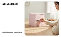 Mini Metal Locker Compact Design Desktop Storage Locker Ready to Use for Bedroom