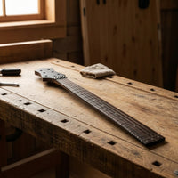 Matte Finish 24 Fret Guitar Neck Stable Tuning Guitar Neck with Rosewood Fingerboard Slim Profile Smooth for Guitarists