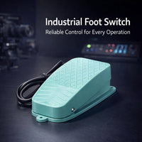 Heavy Duty Metal Foot Pedal Switch, Industrial Foot Switch, Latching Mode Foot Pedal, CNC Industrial - TFS-3