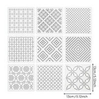 Japanese Embroidery Template Handmade Quilting Stitching Guide for Sewers, Beginners, DIY Projects