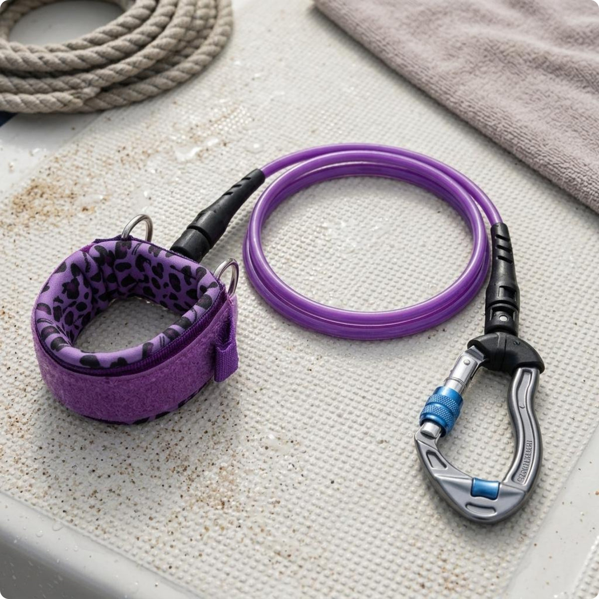 Unrestricted Diving Safety Lanyard Swivel Hardware Clip Carabiner Lanyard
