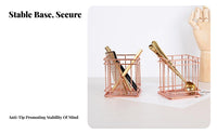 Nordic Design Stationery Holder Wrought Iron Design Metal Wire Writing
