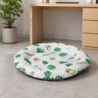 Round Cooling Pet Bed Soft Padded Border Feline Cooling Mat Easy to Clean
