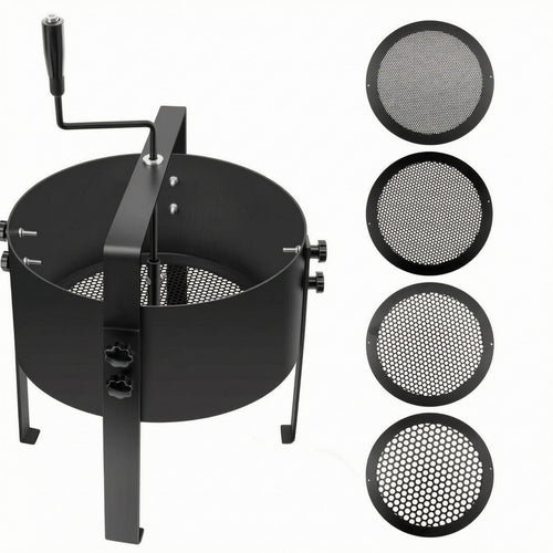 Rotary Soil Sieve Industrial Hand-Crank Soil Sieve Heavy Duty