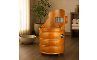 Folding Moxibustion Chair Metal Wooden Moxibustion Chair Curved Backrest
