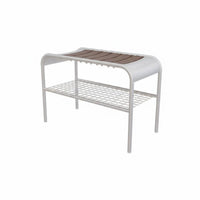 Modern Minimalist design 2-Tier Shoe Organizer with Seat Multi-Functional Design Entrypath Bench Space-Saving Storage Furniture High Load Capacity for Apartment Dwellers, Homeowners, Families, Hallpath, Bedroom, Closet