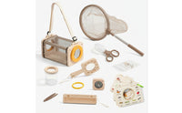 Educational Observation Kit with Net Portable Catching Kit Wooden Tweezers Clear for Nature Lovers, Toddlers
