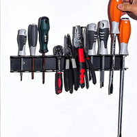 Screwdriver and Rack Sturdy Metal Tool Holder Space-Saving for Garage