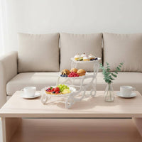 3 Layer Fruit Tray Easy to Clean 3 Tier Fruit Tray Space Saving for Living Room