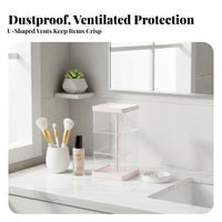 Rotating sponge Holder Easy reach Rotating Makeup Brush Holder Multi-Compartment