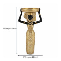 Resin Statue Candle Holder Handmade Look African Women Sculpture
