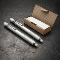 Soapstone Pencil Holder Metal Soapstone Refills Silver Finish Writing Supply