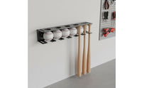 baseballs rod Wall Mount Space Saving Wall Mount baseballs rod Holder Easy to Install Dugout Organizer Rack for Coaches, Sports Fans, Garage