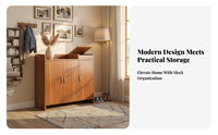 Shoe Storage Cabinet with Doors Dust-Protected Design Shoe Storage Cabinet Large Capacity for Apartment Dwellers, Homeowners, Corridor, Hallway
