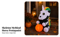 Lighted Skeleton Mythical Horse
