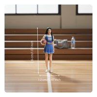 1/64 Cheerleader Figurine Collectible Miniature Basketball Girl High Precision