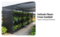 Dark Mesh Net Protection Agricultural Shade Netting for Farmers, Gardeners, Balcony, Carport
