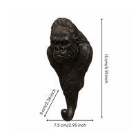 Animal Wall Hook 3D Design Retro Animal Hook Space Saving Decorative Wall Hanger