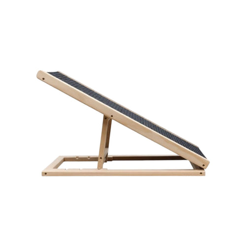 Adjustable Wooden Pet Ramp Space-Saving Foldable Dog Stairs Foldable Dog Ramp Strong Load-Bearing Wooden Pet Ladder for Bed