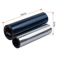 Window Film Privacy and Window Tint for Home Office, Silver Reflective Privacy Film for Bathroom, 2 Mil Window Security Film, 85% Heat Insulation