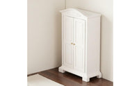 Handmade Craft Dollhouse Wardrobe Opening Doors 1:12 Scale Wardrobe Realistic Details Dollhouse Closet for Hobbyists