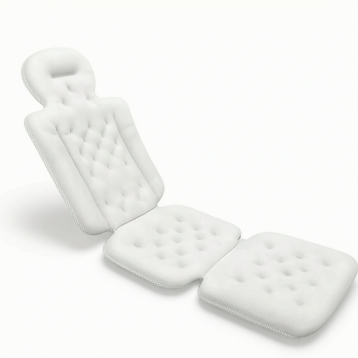Full Body Bath Pillow Contoured Bathtub Cushion with Hook Bath Mattress Breathable Bathtub Pillow Quilted for Adults, Home Spa