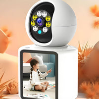 Desktop Visual Communication System with Monitor Single-Button Visual Communication System Camera Distant Door Phone for Families