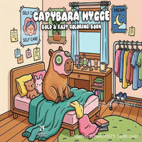 可爱卡皮巴拉涂色书Capybara Coloring Book  卡皮巴拉趣味涂色书