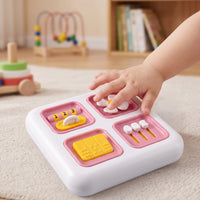 Fine Motor Double-Sided Activity Board Hands-on Busy Board with Maze Tactile Toy Sensory for Toddlers, Babies, Road Trips, Airplane