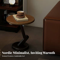Round Pedestal Accent Table Stable Base Pedestal Drink Table Rounded Edges