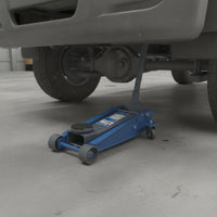 Gearbox Jack with Chain 3-Ton Slim-Profile Gearbox Jack Lift Wheeled Heavy-Duty for Mechanics, Workshop, Garage