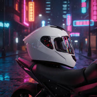 Aerodynamic Full Face | Shielded, full-coverage Helmet, for Street Riding