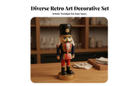 Elegant Look American Design Tabletop Accent Distressed Finish Vintage Resin Figurine Compact Size for Cafe Owners, Wine Cabinet, Bar