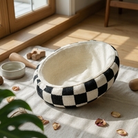 Eggshell Cat Bed Semi-Enclosed Soccer Cat Bed Scratch-Friendly Furniture for Cats, Pet Owners
