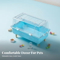 Transparent Hamster enclosure secureResistant Small pet Habitat Clear View for Home