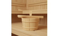 Wooden Sauna Bucket with Ladle Fir Sauna Bucket with Ladle Traditional for Steam Room
